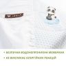 Купить Наматрасник детский непромокаемый 60х120 см Аква Стоп бамбуковый PAPAELLA натяжной с бортом по периметру на obuv-plus.com.ua