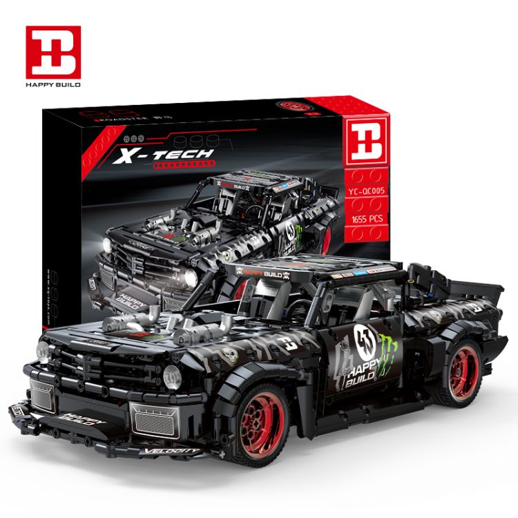Купить G478310-YCQC005 Конструктор гоночний автомобіль Ford Mustang Hoonicorn 1655 деталей СІРА КАРТОННА УПАКОВКА на obuv-plus.com.ua