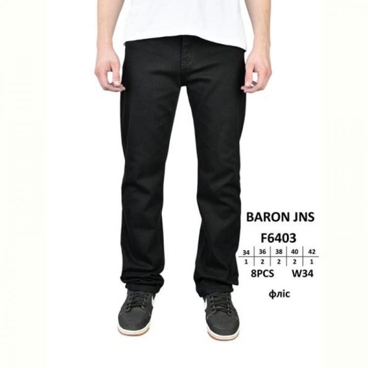Купить Джинсы Baron Jeans F6403 black на obuv-plus.com.ua