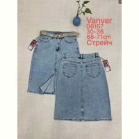 Купить Юбка Vanver D8157 l.blue на obuv-plus.com.ua