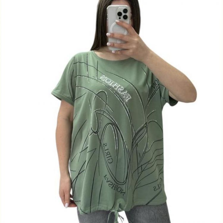 Купить Футболка Elena&Vika 25315 khaki на obuv-plus.com.ua