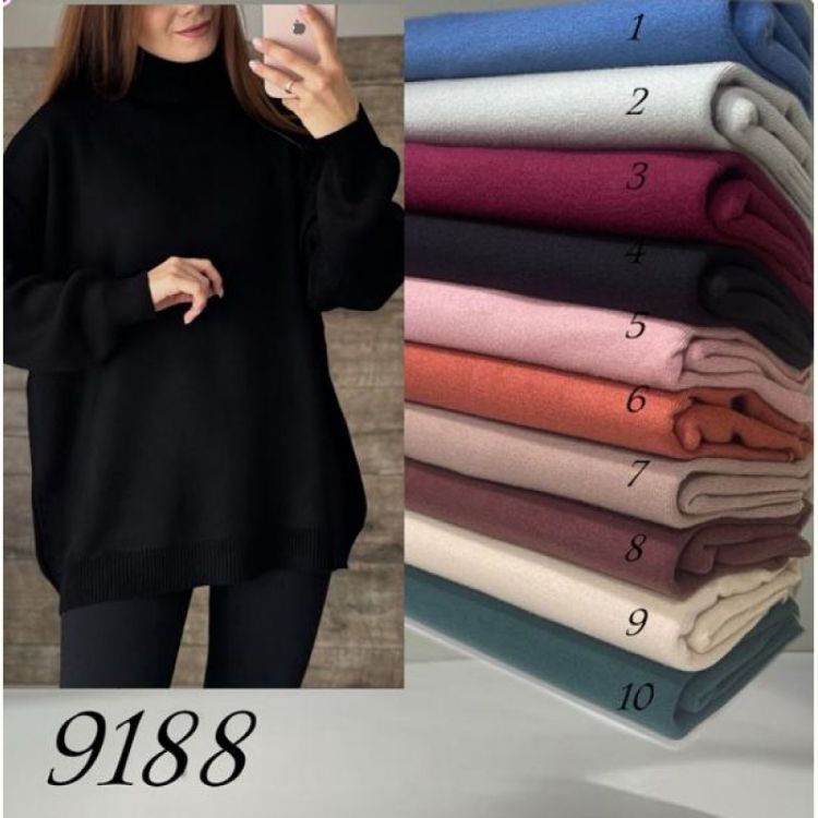Купить Свитер Elena&Vika 9188-1 l.blue на obuv-plus.com.ua