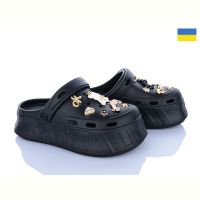 Купить Кроксы Golden Lion 156-1 чорний на obuv-plus.com.ua