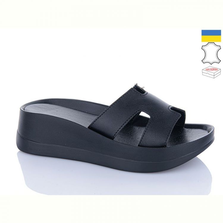 Купить Шлепанцы Garti 0094 чорний шк. на obuv-plus.com.ua