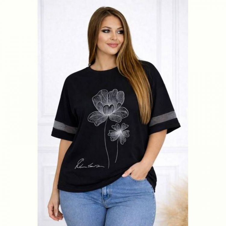 Купить Футболка Elena&Vika 26035 black на obuv-plus.com.ua