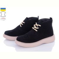 Купить Ботинки A.N.I.One 7001-X3 чорний замш на obuv-plus.com.ua