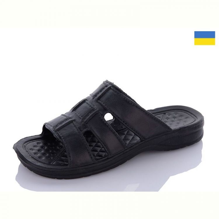 Купить Шлепанцы Krok C25 black и синие на obuv-plus.com.ua