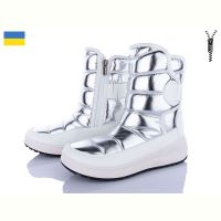 Купить Дутики Paolla 463 білий-срібло на obuv-plus.com.ua