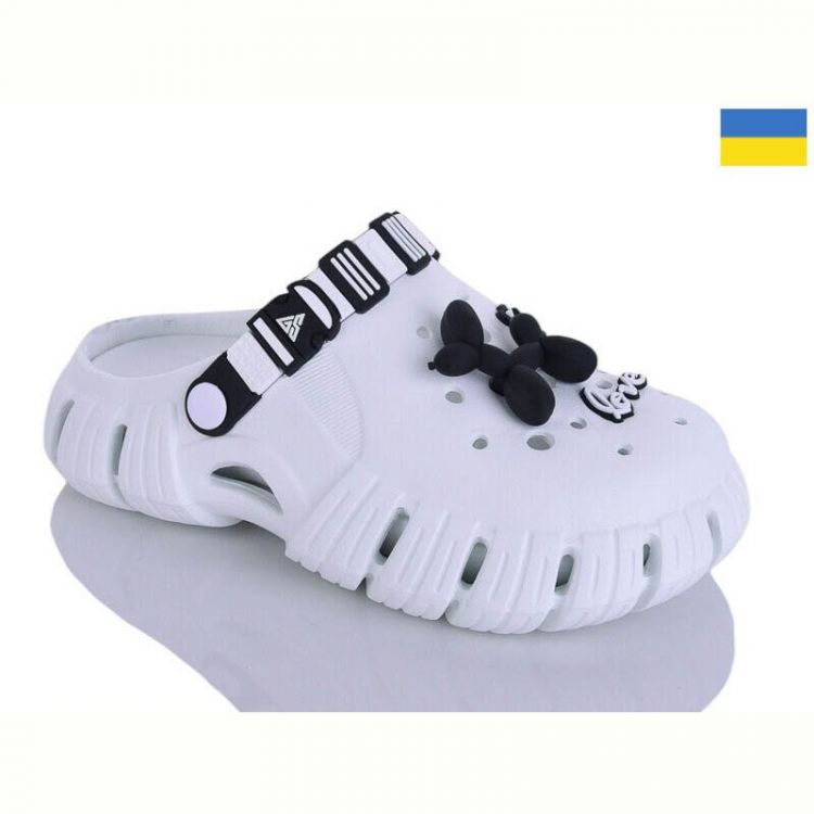 Купить Кроксы Malibu 677 білий/білий на obuv-plus.com.ua