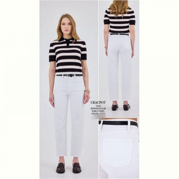 Купить Джинсы Maxim Jeans 1665-1 white на obuv-plus.com.ua