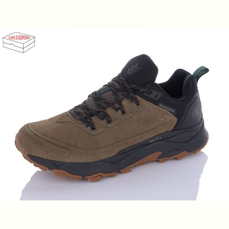 Купить Кроссовки Restime AMB23995 brown-black на obuv-plus.com.ua