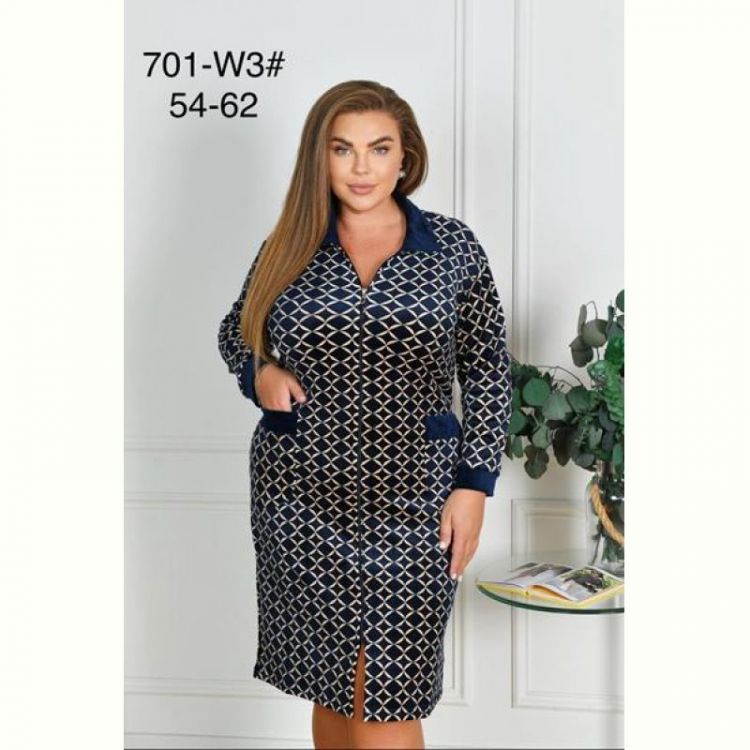 Купить Халат Brilliant 701-W3 navy на obuv-plus.com.ua