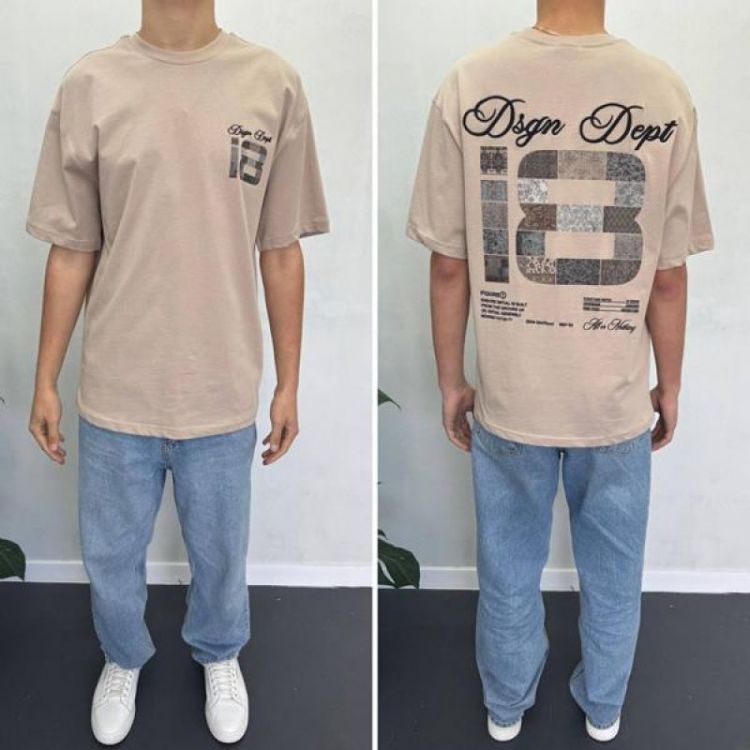 Купить Футболка i8denim 90583 beige на obuv-plus.com.ua