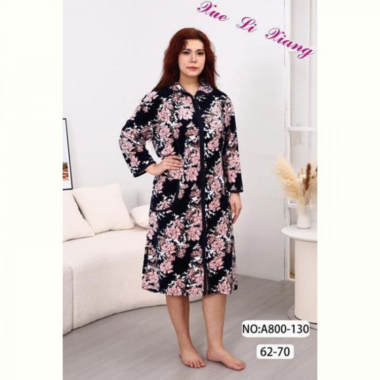 Купить Халат Fili Wear A800-130 navy на obuv-plus.com.ua