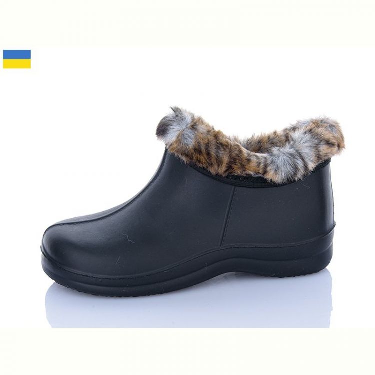 Купить Галоши Lenase D33 хутро чорний на obuv-plus.com.ua