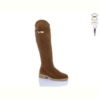 Купить Сапоги Sali 2227-1 коричневий беж-п.демі на obuv-plus.com.ua