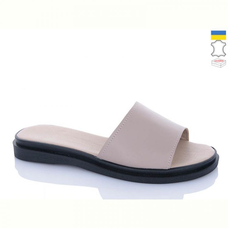 Купить Шлепанцы Garti 97 беж шкіра на obuv-plus.com.ua