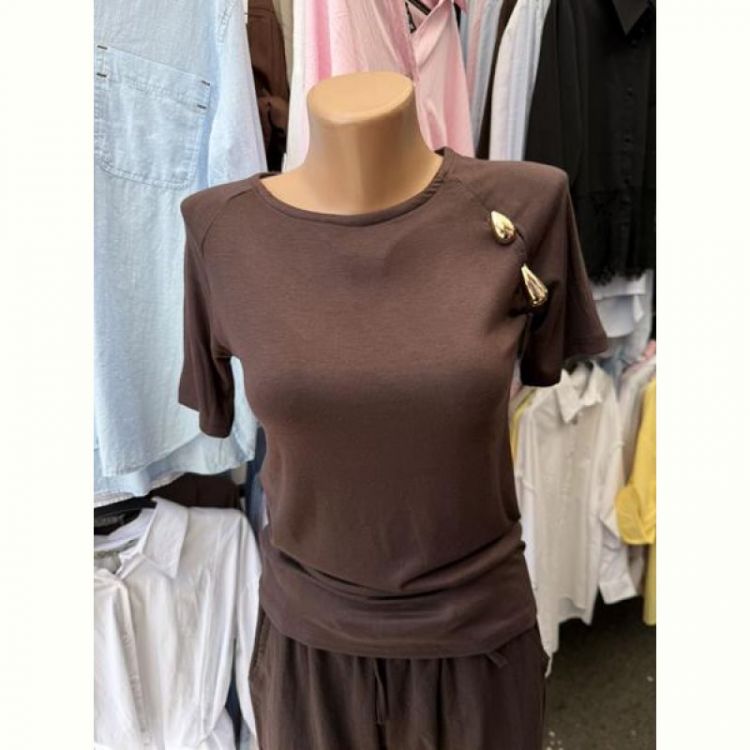 Купить Футболка New Season F003 brown на obuv-plus.com.ua