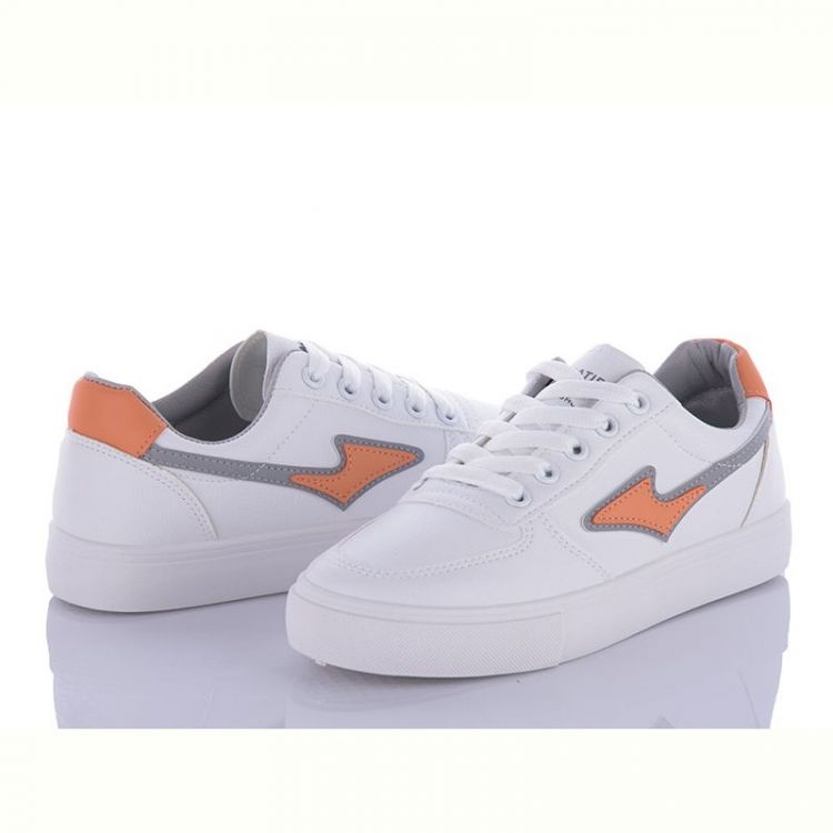 Купить Кроссовки Violeta Z4-6821 white-orange-grey на obuv-plus.com.ua
