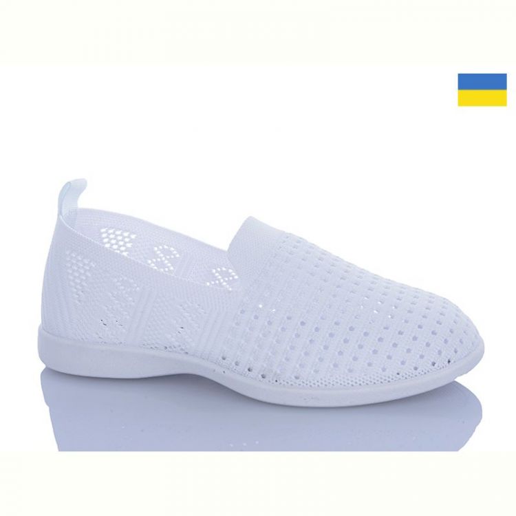 Купить Слипоны DeMur 6727  білий на obuv-plus.com.ua