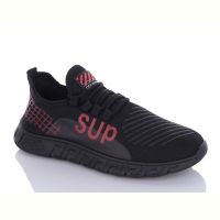 Купить Кроссовки Взуття+ 079 black-red на obuv-plus.com.ua