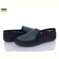Купить Слипоны Lvovbaza Verta Т9 чорний-сірий на obuv-plus.com.ua