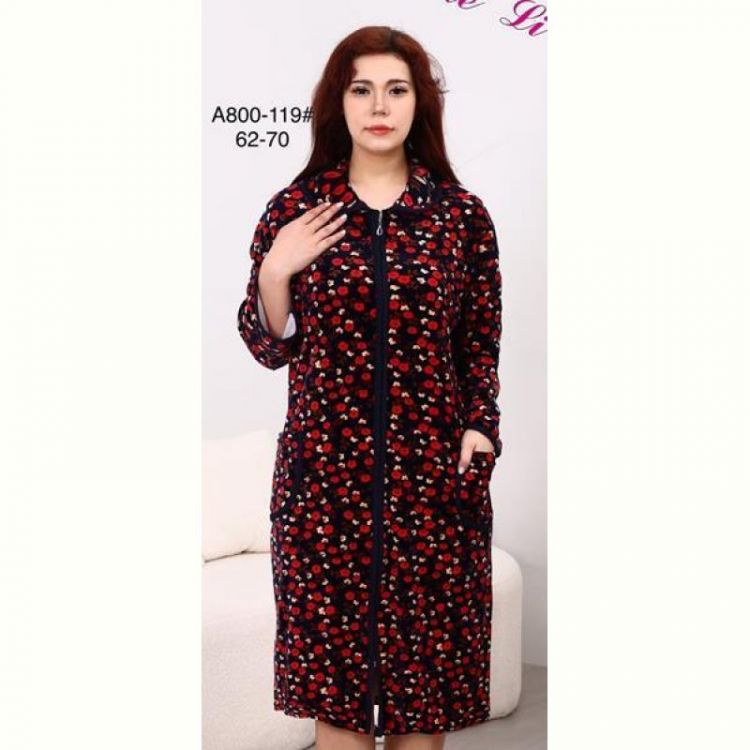 Купить Халат Fili Wear A800-119 navy на obuv-plus.com.ua