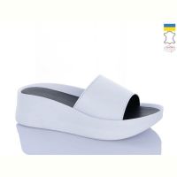 Купить Шлепанцы Garti 0133 білий шкіра на obuv-plus.com.ua