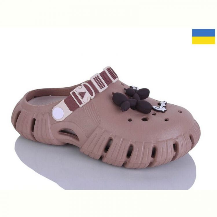 Купить Кроксы Malibu 677 нюдовий/раф на obuv-plus.com.ua