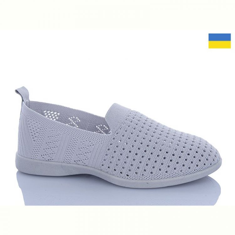 Купить Слипоны DeMur 6727  сірий на obuv-plus.com.ua