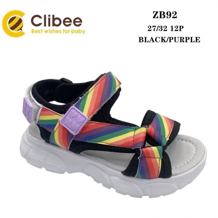 Купить Босоножки Clibee Ber-ZB92 black-purple на obuv-plus.com.ua