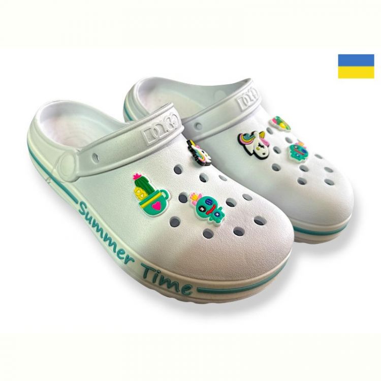 Купить Кроксы Dago 328 білий на obuv-plus.com.ua