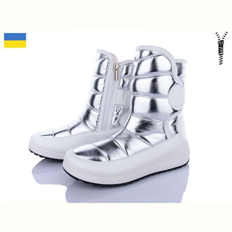 Купить Дутики Львов База Paolla 463-6912 зм сріб-сірий на obuv-plus.com.ua