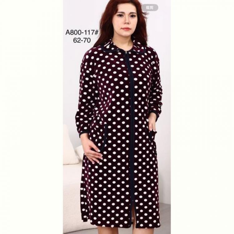 Купить Халат Fili Wear A800-117 wine на obuv-plus.com.ua
