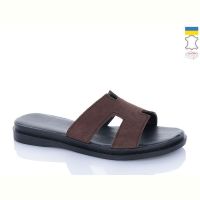 Купить Шлепанцы Garti 94 корич замш на obuv-plus.com.ua
