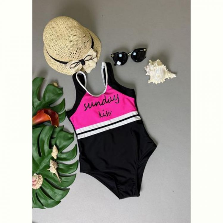 Купить Купальник DFK 1823 black-pink на obuv-plus.com.ua
