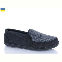 Купить Слипоны Успіх Verta T9 чорний-сірий на obuv-plus.com.ua