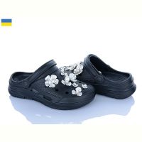 Купить Кроксы Golden Lion 414 чорний на obuv-plus.com.ua