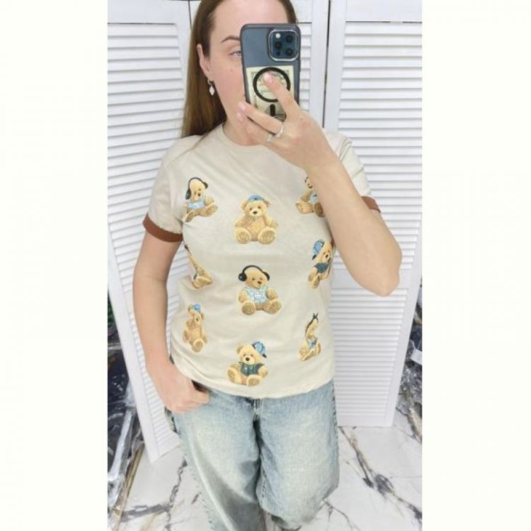 Купить Футболка Karon 7224 beige на obuv-plus.com.ua