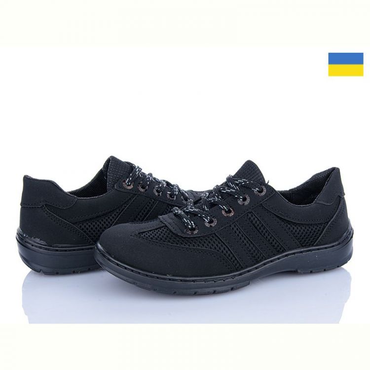 Купить Кроссовки Львов База Ankor КР3 сітка чорний на obuv-plus.com.ua