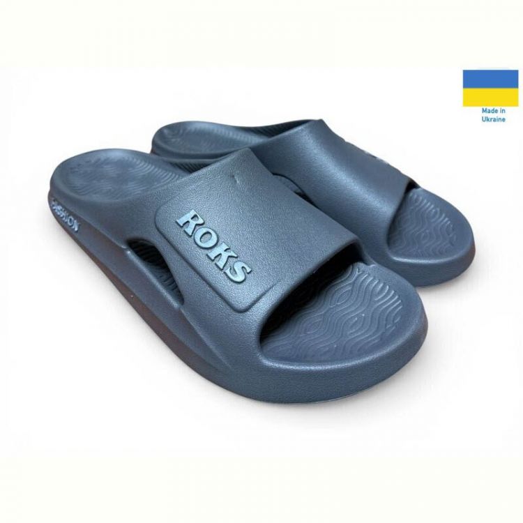 Купить Шлепанцы Roksol 511-18 сірий на obuv-plus.com.ua