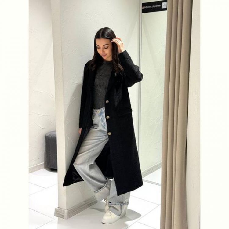 Купить Пальто i8denim Women TB120 black на obuv-plus.com.ua