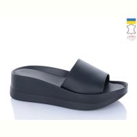 Купить Шлепанцы Garti 0133 чорний шкіра на obuv-plus.com.ua