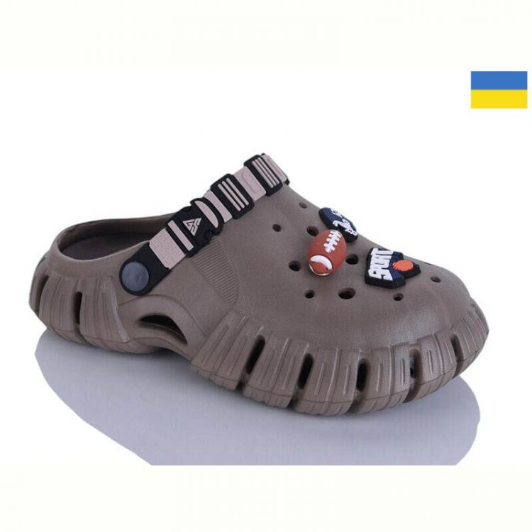 Купить Кроксы Malibu 6770 беж/коричневий на obuv-plus.com.ua