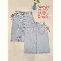 Купить Юбка Vanver D81982 l.grey на obuv-plus.com.ua