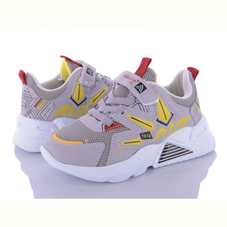 Купить Кроссовки Alessio 049 grey-red (26-30) на obuv-plus.com.ua