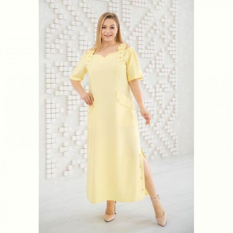Купить Платье Romeo life RL1004 yellow на obuv-plus.com.ua