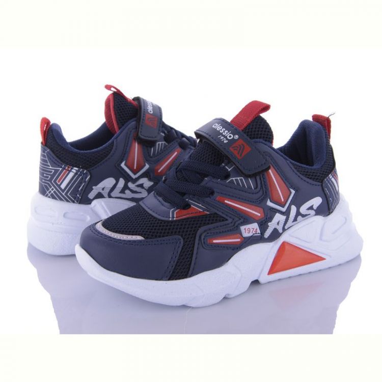 Купить Кроссовки Alessio 049 blue-red (26-30) на obuv-plus.com.ua