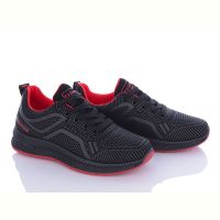 Купить Кроссовки Violeta 197-143 black-red на obuv-plus.com.ua