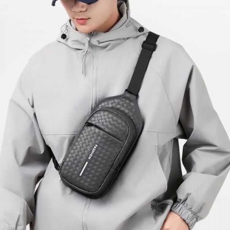 Купить Бананка Fashion Bag 8008-2 grey на obuv-plus.com.ua